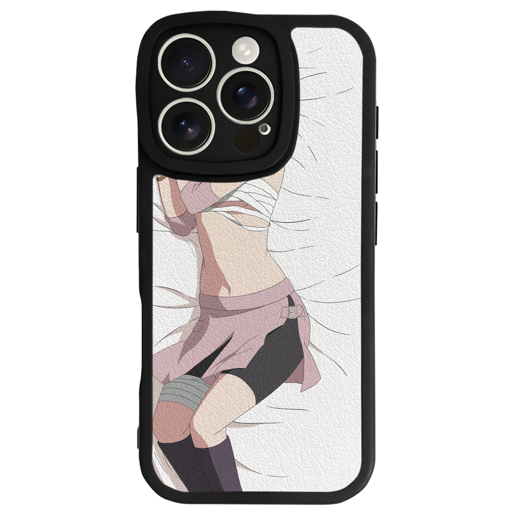 （画像用） NARUTO -ナルト- NARUTO -ナルト- 疾風伝 【iPhone 16シリーズ対応】シリコンスマホケース（レザー調） 材質：シリコン